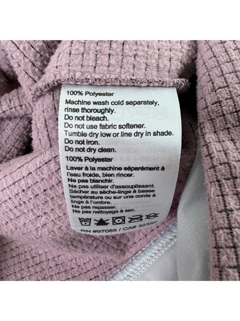 Outdoor Research Trail Mix Cowl Pullover Womens M Pink Waffle Fleece Hiking - Picture 5 of 11